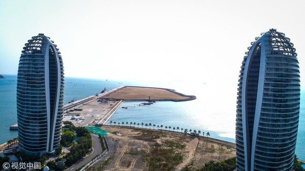 ▲海南島建設自由貿易港自由貿易區。（圖／視覺中國）