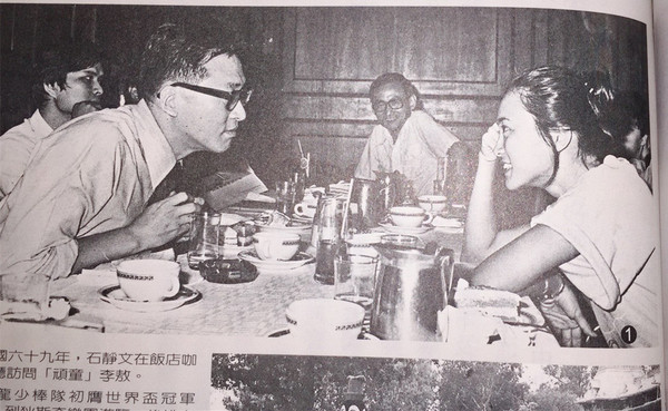 ▲石靜文採訪李敖的歷史畫面。(圖/石靜文提供)