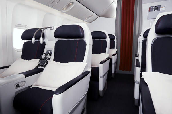 以波音777执飞,配置全新的长程线客舱,旅客可享受到来自法航商务舱