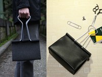 ▲日本瘋傳「巨大長尾夾手提包」（圖／翻攝自www.creema.jp、www.peterbristol.net）