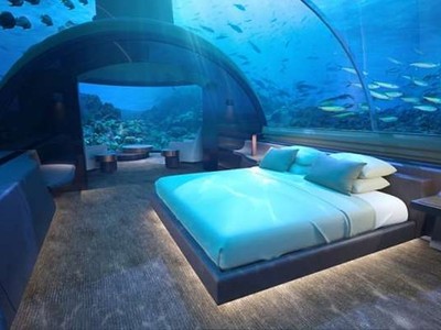 全球首座海底別墅在馬爾地夫！　可以和小比目魚一起睡覺了