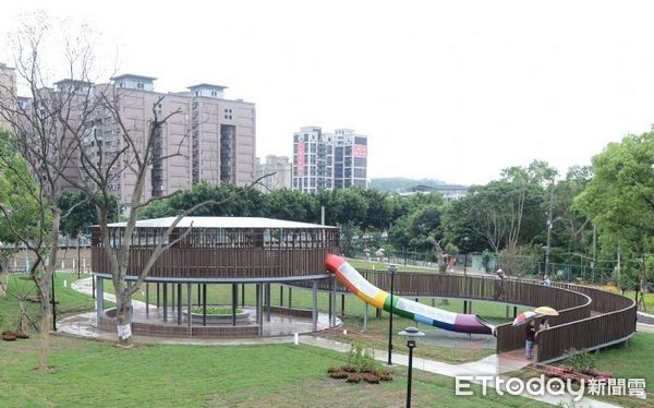 ▲龜山區兒二公園擴建工程落成啟用。（圖／桃園市政府提供）