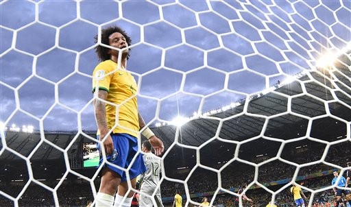▲2014巴西世界盃，地主巴西慘遭德國7比1血洗，寫下多項不光榮紀錄。（圖／達志影像／美聯社）