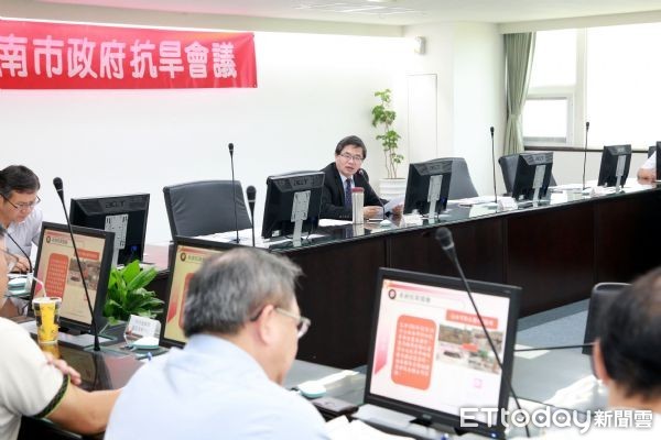 ▲台南市長李孟諺主持召開第2次抗旱會議，瞭解最新水資源管控情形。（圖／市府提供）