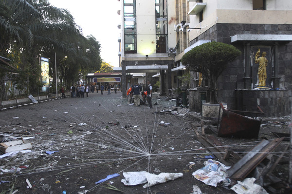 ▲▼ 印尼泗水（Surabaya）發生爆炸事件，是2005年以來印尼死亡人數最多的恐攻。（圖／達志影像／美聯社）