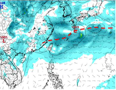 天氣圖。(圖/氣象局)