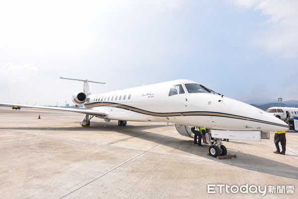 ▲▼飛特立航空醫療專機機隊發表會。Legacy 600,遠程雙擔架醫療專機（圖／記者李毓康攝）