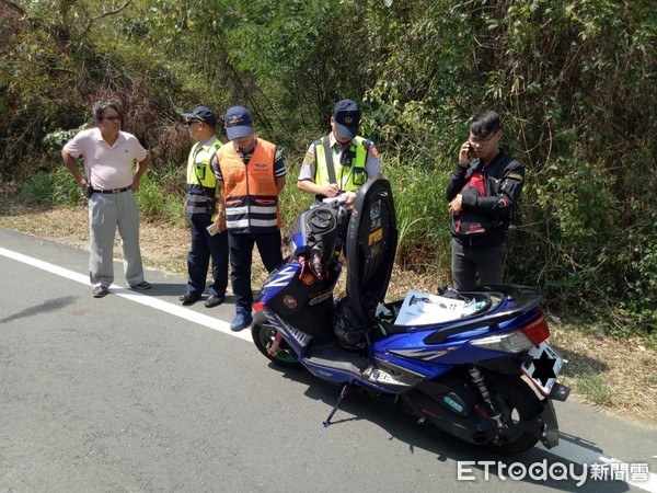 ▲台南市麻豆警分局，會同「聯合稽查小組」，在六甲區174線王爺段執行取締大型重型機車、改裝車隊等違規勤務。（圖／記者林悅翻攝）