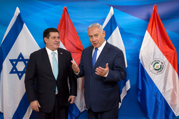 ▲▼巴拉圭總統卡提斯與以色列總理納坦雅胡。（圖／路透社）