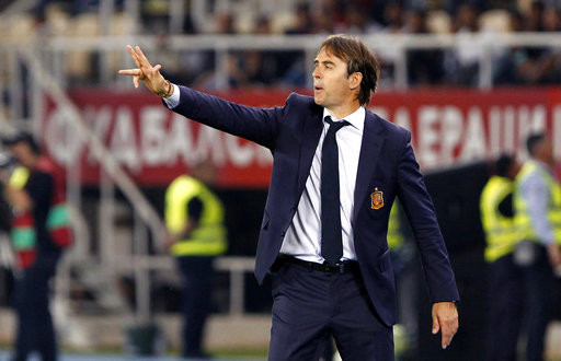 ▲西班牙主帥盧柏迪古（Julen Lopetegui）。（圖／達志影像／美聯社）