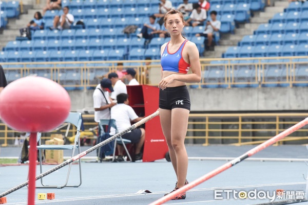 ▲▼2018台灣國際田徑公開賽,女子撐竿跳高,吳家如。（圖／記者李毓康攝）