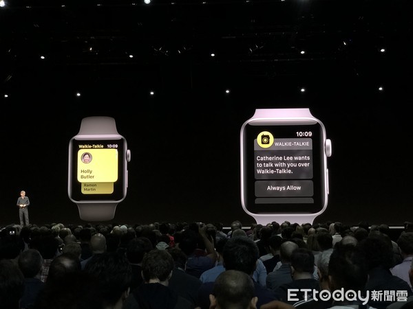 ▲Watch OS 5讓蘋果智慧手表變成對講機、還可當學生證  。（圖／記者洪聖壹攝）