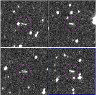 ▲ 卡特林那巡天系统拍攝的曝光照顯示，直徑1至2公尺的小行星正在地球撞擊軌跡上 。（圖／翻攝自NASA官網）