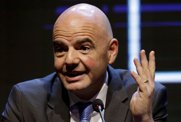 ▲▼國際足總主席英凡提諾（Gianni Infantino）             。（圖／路透）