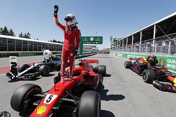 ▲F1／Vettel領跑加拿大站，生涯第50勝到手。（圖／翻攝自Formula 1）