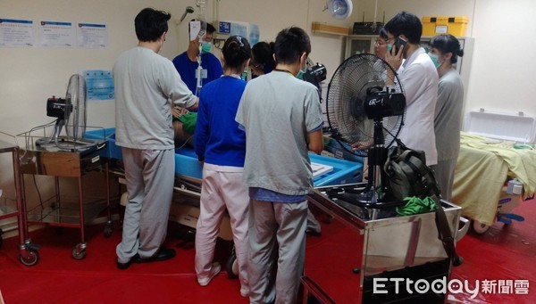 ▲氣溫下降反中暑! 8旬翁路倒送醫「記憶消失4小時」。(圖/朱柏齡醫師提供)