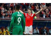 ▲俄羅斯格洛文Aleksandr Golovin、Alexander Golovin(紅)。（圖／路透社）