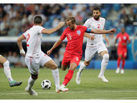 ▲▼2018世足，英格蘭vs突尼西亞，凱恩（Harry Kane）。（圖／路透社）