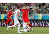 ▲▼2018世足，英格蘭vs突尼西亞，凱恩（Harry Kane）。（圖／路透社）