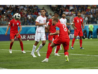 ▲▼2018世足，英格蘭vs突尼西亞，凱恩（Harry Kane）。（圖／路透社）
