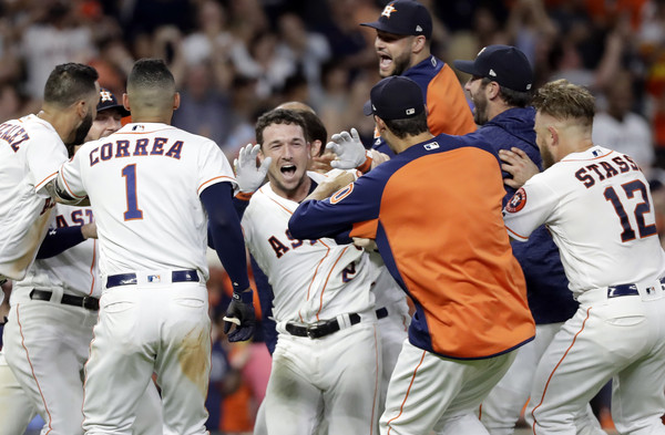 ▲布萊格曼（Alex Bregman）再見安打太空人12連勝。（圖／達志影像／美聯社）