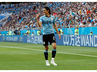 ▲▼2018世足，烏拉圭vs沙烏地阿拉伯，卡瓦尼（Edinson Cavani）。（圖／路透社）