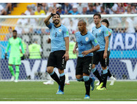 ▲▼2018世足，烏拉圭vs沙烏地阿拉伯，蘇亞雷斯（Luis Suarez）。（圖／路透社）
