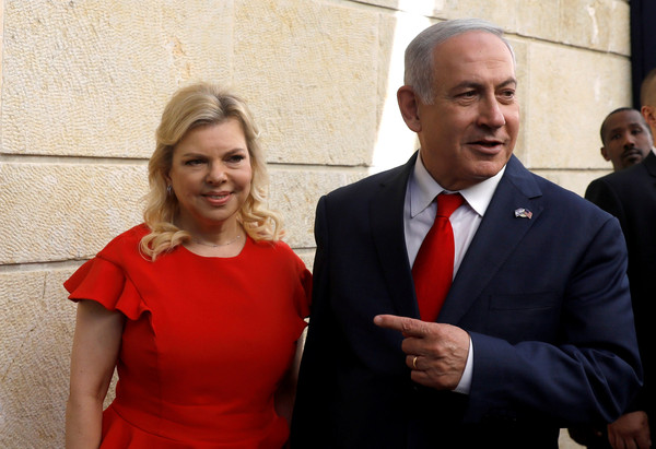 ▲▼以色列總理納坦雅胡（Benjamin Netanyahu）和其夫人莎拉（Sara Netanyahu）。（圖／路透社）