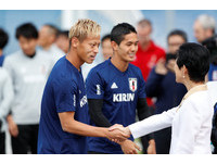 ▲2018世足賽，日本vs.塞內加爾，日本本田圭佑。（圖／路透社）