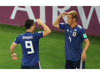 ▲2018世足賽，日本vs.塞內加爾，日本本田圭佑。（圖／路透社）