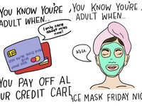 ▲「你已經是大人了」系列插畫（圖／翻攝自100daysofadulting IG）