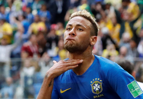 ▲巴西球星內馬爾（Neymar）跪地痛哭（圖／路透社）