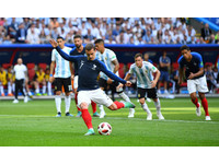 ▲▼          2018世足,法國vs阿根廷。格里茲曼(Antoine Griezmann)進球（圖／路透社）