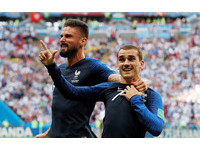▲▼  2018世足,法國vs阿根廷。格里茲曼(Antoine Griezmann)進球（圖／路透社）