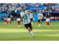 ▲▼   2018世足,法國vs阿根廷。迪馬利亞(Angel Di Maria)進球（圖／路透社）