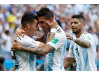 ▲▼   2018世足,法國vs阿根廷。迪馬利亞(Angel Di Maria)進球（圖／路透社）