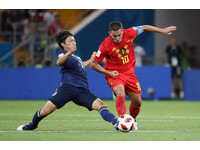 ▲▼   2018世足賽, 比利時VS日本。哈薩德(Eden Hazard)（圖／路透社）