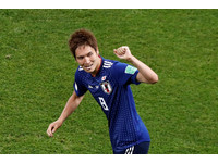 ▲▼  2018世足賽, 比利時VS日本。原口元氣(Genki Haraguchi)進球（圖／路透社）