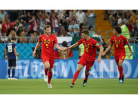 ▲▼   2018世足賽, 比利時VS日本。費爾通亨(Jan Vertonghen)進球（圖／路透社）