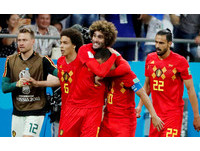 ▲▼ 2018世足賽, 比利時VS日本。費爾納尼（Marouane Fellaini） 進球（圖／路透社）