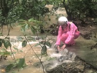 文史工作者廖德宗表示，從二戰美軍航拍，可見龍泉寺旁柴山瀑布的凹谷，這是日本人為軍事設施開挖的山谷，並設了兩個防空壕。