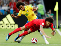 ▲2018世足賽, 巴西VS比利時。威林恩(Willian)（圖／路透社）