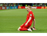 ▲2018世足賽, 巴西VS比利時。德布勞恩(Kevin De Bruyne)進球（圖／路透社）