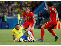 ▲2018世足賽, 巴西VS比利時。內馬爾(Neymar)（圖／路透社）