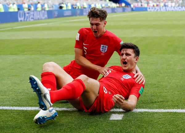  ▲ Team Stalls (John Stones) (left) and Harry Maguire (right). (Photo / Reuters) 