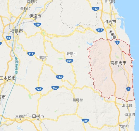 ▲日本福島縣南相馬市。（圖／Google Map）