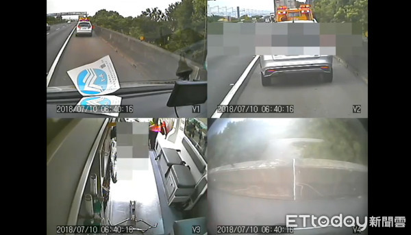 ▲▼ 國一南下183.8k車禍,一車5女傷「16歲女意識不清」急送醫 。(圖/記者吳欣晏翻攝)