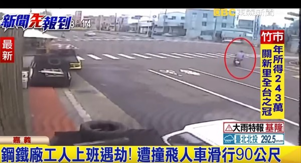 ▲▼嘉義水上鄉酒駕死亡車禍，48歲朱姓鋼鐵工人上班遇劫身亡。（圖／東森新聞）