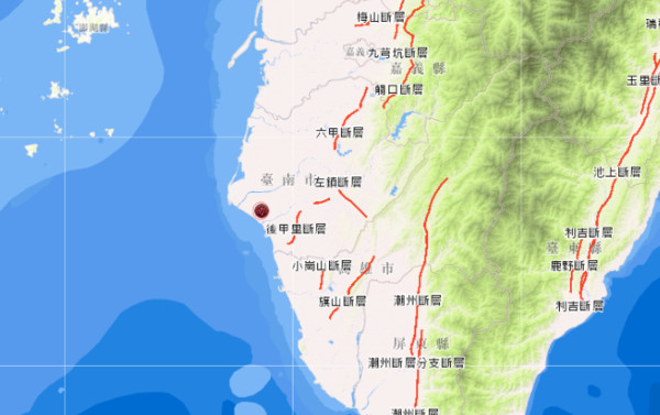 ▲▼台南4.3地震。（圖／NCDR）