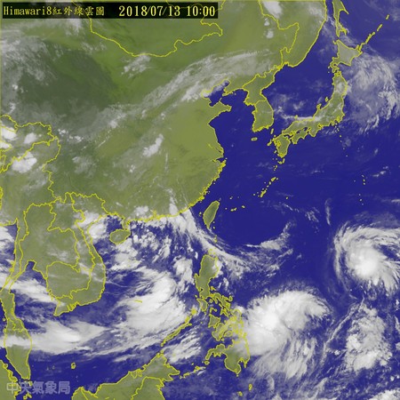 ▲▼關島附近就像是颱風窩，未來2到3周是非常有利颱風發展的。（圖／氣象局）